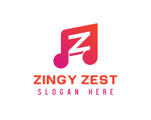 DJ Music Letter Z logo design