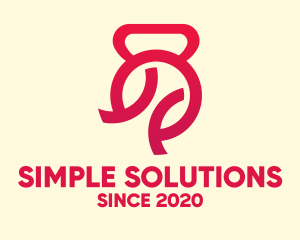 Simple Kettlebell Exercise logo design