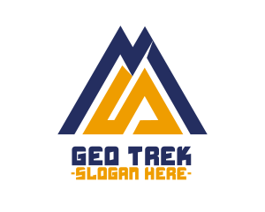 Outdoor Mountain Peak logo design