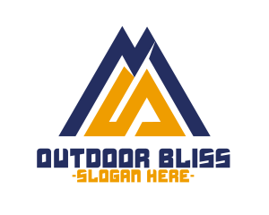 Outdoor Mountain Peak logo design