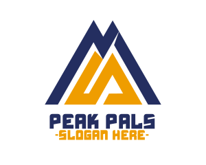 Outdoor Mountain Peak logo design