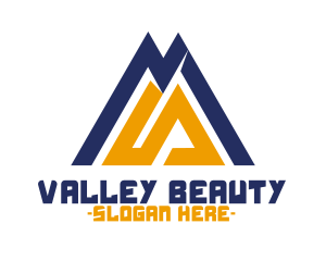 Outdoor Mountain Peak logo design