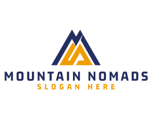 Outdoor Mountain Peak logo design