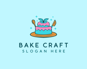 Cute Cake Pastry logo design