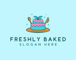 Cute Cake Pastry logo design