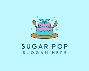 Cute Cake Pastry logo design