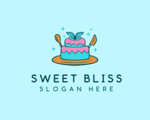 Cute Cake Pastry logo design