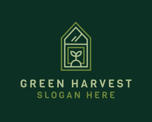 Green House Plant logo design