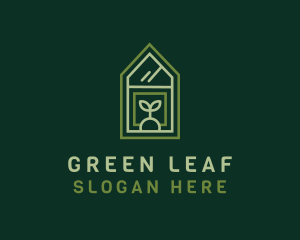 Green House Plant logo design