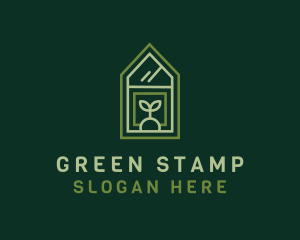 Green House Plant logo design