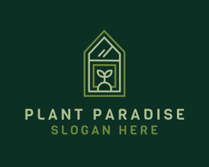 Green House Plant logo design