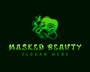 Gas Mask Smoke logo design