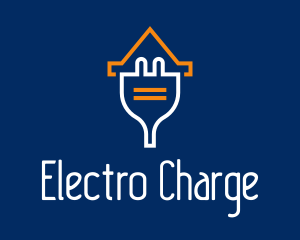 Home Electric Plug  logo design