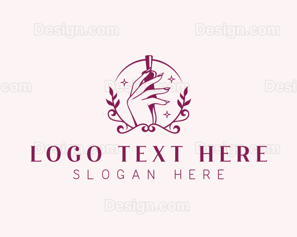 Nail Salon Manicure Logo