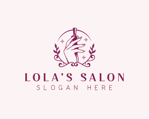 Nail Salon Manicure logo design