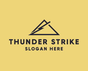 Lightning Thunder Mountain  logo design