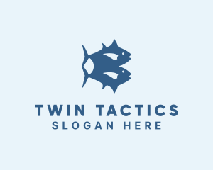 Twin Fish Aquarium logo design