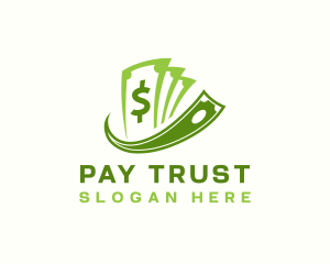 Money Dollar Bill logo design