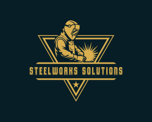 Metalworks Welder Welding logo design