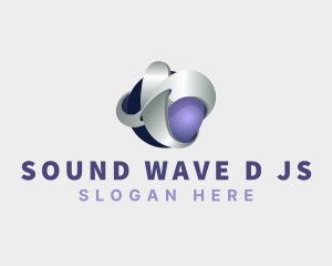 3D Sphere Telecommunication logo design