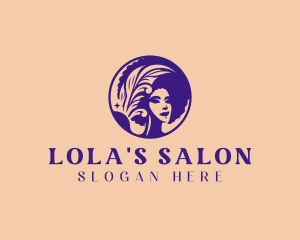 Hair Salon Afro logo design