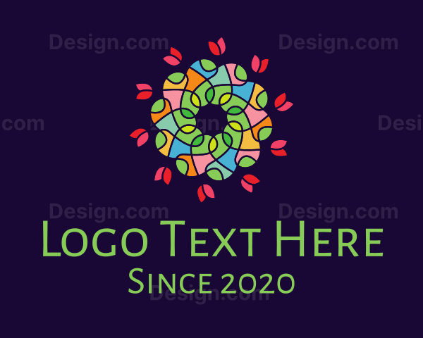 Colorful Ornamental Bouquet Logo