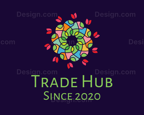 Colorful Ornamental Bouquet Logo