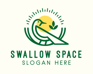 Agriculture Swallow Bird logo