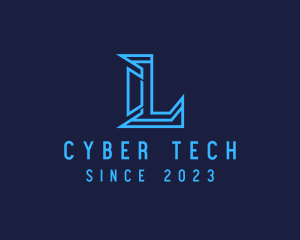 Modern Tech Letter L logo