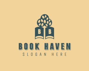 Natural Book Tree logo design