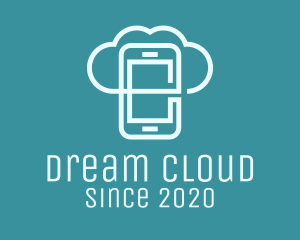 Mobile Cloud Storage logo design