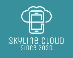 Mobile Cloud Storage logo design