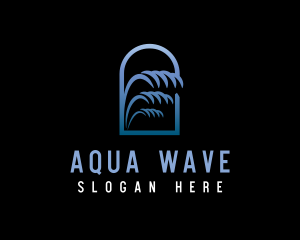 Water Waves Archway logo design