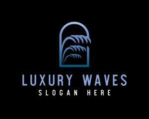 Water Waves Archway logo design