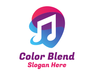 Multicolor Gradient Note  logo