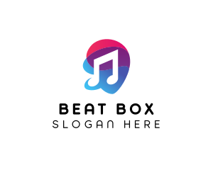 Multicolor Gradient Note  logo