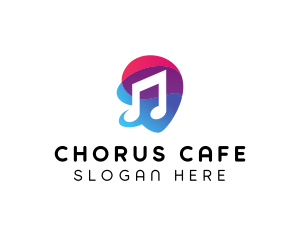 Multicolor Gradient Note  logo
