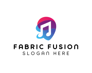 Multicolor Gradient Note  logo design