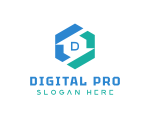 Digital Technology Lettermark logo design