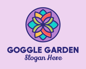 Multicolor Flower Petals  logo design