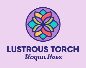 Multicolor Flower Petals  logo design