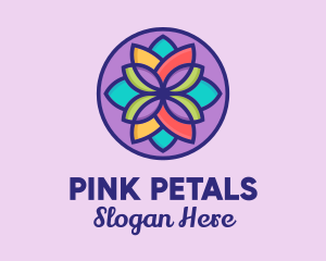 Multicolor Flower Petals  logo design