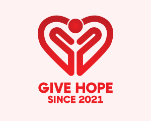 Red Heart Foundation logo design