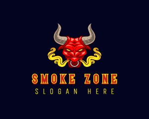 Raging Bull Smoke logo design