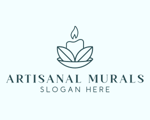 Candle Leaf Spa  logo design