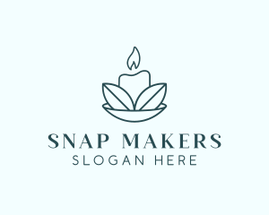 Candle Leaf Spa  logo design