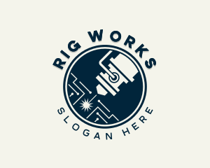 Laser Industrial Engineering logo design