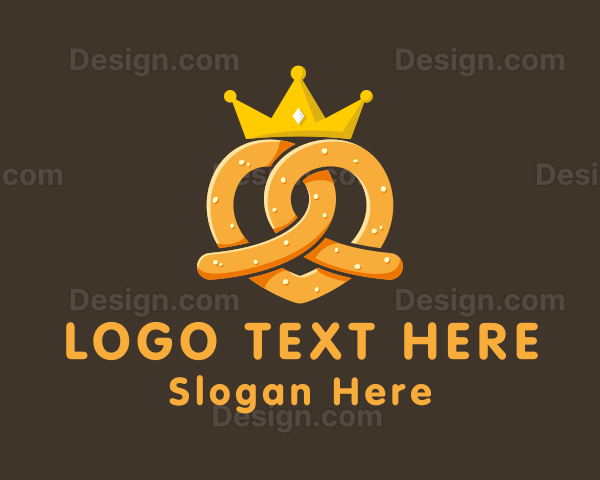 Premium Pretzel Crown Logo