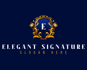 Luxury Royal Shield logo design