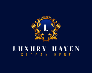 Luxury Royal Shield logo design